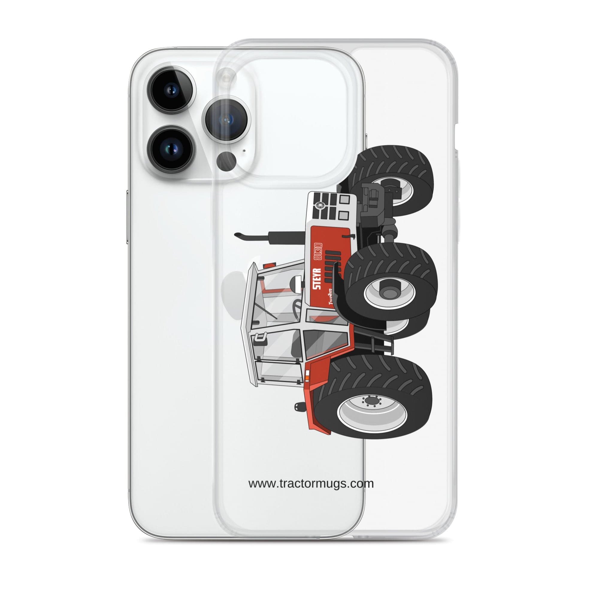 The Tractor Mugs Store Steyr 8130 | Clear Case for iPhone® Quality Farmers Merch