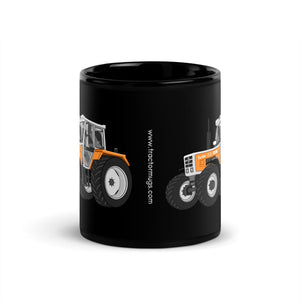 The Tractor Mugs Store Steyr SK 8130 Kommunal | Black Glossy Mug Quality Farmers Merch