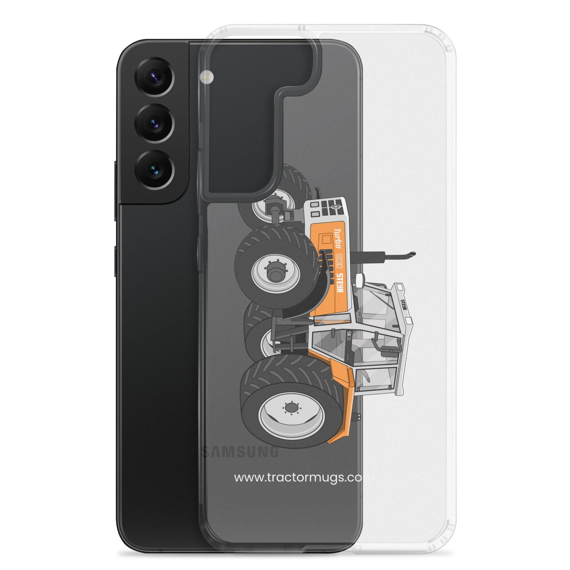 The Tractor Mugs Store Steyr SK 8130 Kommunal | Clear Case for Samsung® Quality Farmers Merch