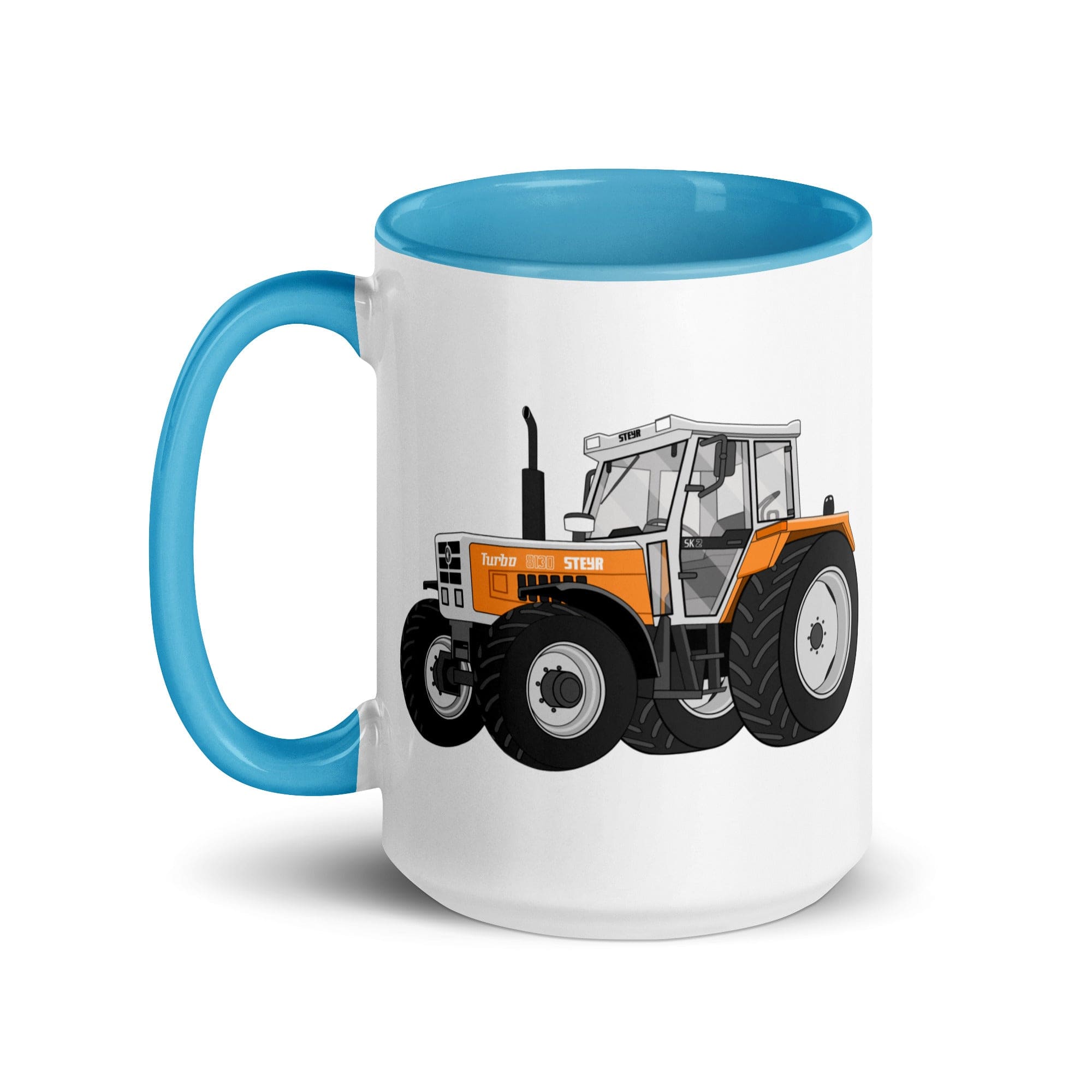 The Tractor Mugs Store Steyr SK 8130 Kommunal | Mug with Color Inside Quality Farmers Merch