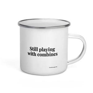 The Tractor Mugs Store Still Playing With Combines | Enamel Mug Quality Farmers Merch