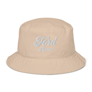 The Tractor Mugs Store Stone Ford Farmer | Organic bucket hat Quality Farmers Merch