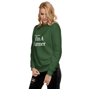 The Tractor Mugs Store Sweatshirt I'M A FARMER | Unisex Premium Sweatshirt Quality Farmers Merch