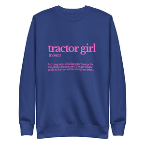The Tractor Mugs Store Sweatshirt Team Royal / S TRACTOR GIRL | Unisex Premium Sweatshirt Quality Farmers Merch