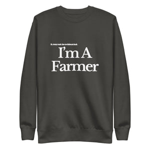 The Tractor Mugs Store Sweatshirt Vintage Black / S I'M A FARMER | Unisex Premium Sweatshirt Quality Farmers Merch