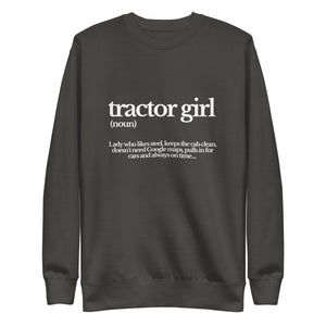 The Tractor Mugs Store Sweatshirt Vintage Black / S TRACTOR GIRL | Unisex Premium Sweatshirt Quality Farmers Merch