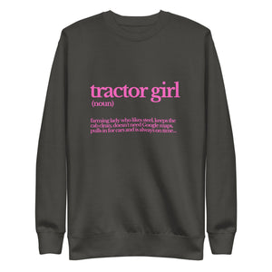 The Tractor Mugs Store Sweatshirt Vintage Black / S TRACTOR GIRL | Unisex Premium Sweatshirt Quality Farmers Merch