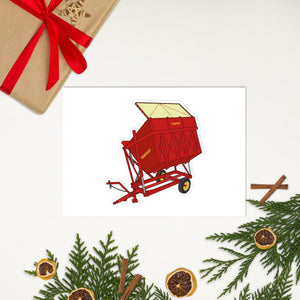 The Tractor Mugs Store Taarup tipvogn T3 Trailer | Sticker sheet Quality Farmers Merch