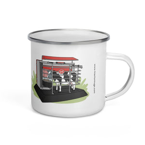The Tractor Mugs Store The 'Robotman' Dairy Farmer | Enamel Mug Quality Farmers Merch