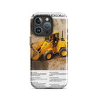 The Tractor Mugs Store Tough Case for iPhone® iPhone 16 Pro JCB 415 Loader Advert | Tough Case for iPhone® Quality Farmers Merch