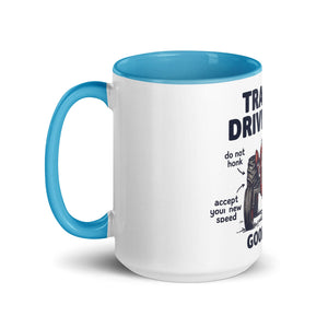 The Tractor Mugs Store Tractor Driving Tips | Mug with Color Inside Quality Farmers Merch