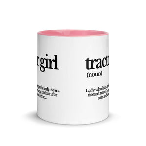 The Tractor Mugs Store TRACTOR GIRL | Mug with Color Inside Quality Farmers Merch