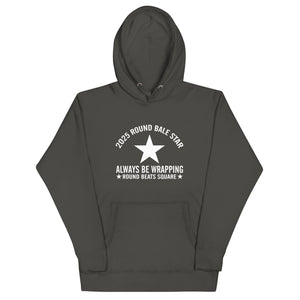 The Tractor Mugs Store Vintage Black / S Round Baler Star | Unisex Hoodie Quality Farmers Merch