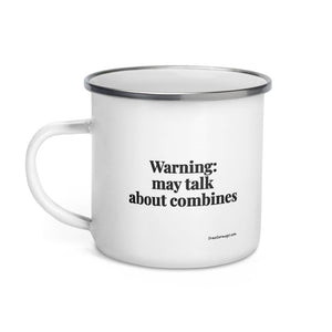 The Tractor Mugs Store Warning: May Talk About Combines | Enamel Mug Quality Farmers Merch