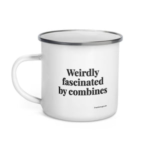 The Tractor Mugs Store Weirdly Fascinated by Combines | Enamel Mug Quality Farmers Merch