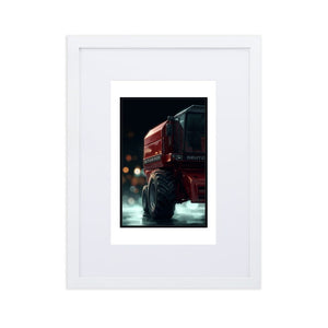 The Tractor Mugs Store White DEUTZ-FAHR M1320 | Framed Poster Quality Farmers Merch