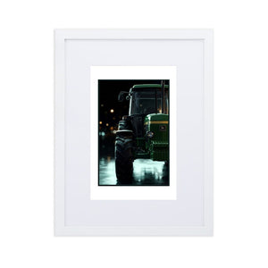 The Tractor Mugs Store White John Deere 3350 | Framed Poster Quality Farmers Merch