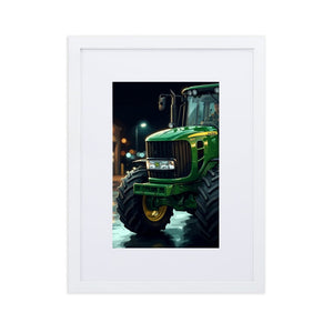 The Tractor Mugs Store White John Deere 6930 | Framed Poster Quality Farmers Merch