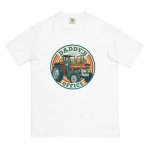 The Tractor Mugs Store White Massey Ferguson 135 DADDY'S OFFICE Retro | Unisex Premium T-shirt Quality Farmers Merch