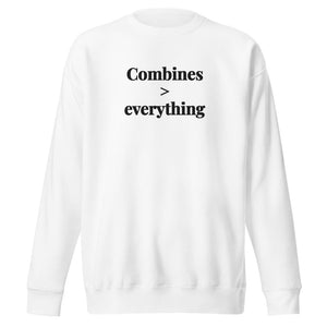 The Tractor Mugs Store White / S Combines > Everything | Unisex Premium Sweatshirt Quality Farmers Merch