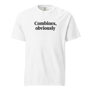 The Tractor Mugs Store White / S Combines, Obviously | Unisex Premium T-shirt Quality Farmers Merch