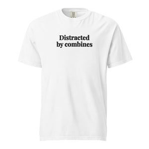The Tractor Mugs Store White / S Distracted by Combines | Unisex Premium T-shirt Quality Farmers Merch