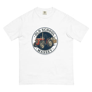 The Tractor Mugs Store White / S Massey Ferguson 35X OLD SCHOOL MASSEY Engraving | Unisex Premium T-shirt Quality Farmers Merch