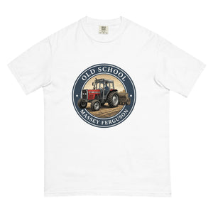 The Tractor Mugs Store White / S Massey Ferguson 390T OLD SCHOOL MASSEY FERGUSON Engraving | Unisex Premium T-shirt Quality Farmers Merch
