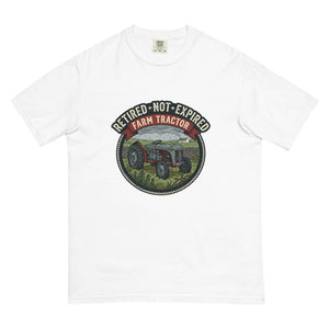 The Tractor Mugs Store White / S Retired Not Expired — Farm Tractor | Unisex Premium T-shirt Quality Farmers Merch