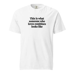 The Tractor Mugs Store White / S This is what someone who loves Combines looks like | Unisex Premium T-shirt Quality Farmers Merch