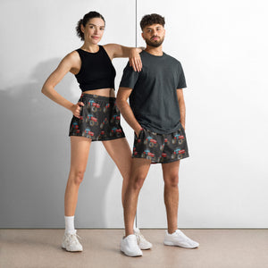 The Tractor Mugs Store XS Massey Ferguson 8240 | All-Over Print Unisex Athletic Shorts Quality Farmers Merch