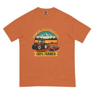 The Tractor Mugs Store Yam FIATAGRI F130 PROUD AUSTRALIAN 100% FARMER Outdoor | Unisex Premium T-shirt Quality Farmers Merch