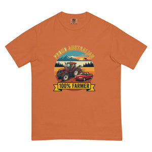 The Tractor Mugs Store Yam FIATAGRI F140 PROUD AUSTRALIAN 100% FARMER Outdoor | Unisex Premium T-shirt Quality Farmers Merch
