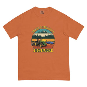 The Tractor Mugs Store Yam John Deere 3350 PROUD AUSTRALIAN 100% FARMER Outdoor | Unisex Premium T-shirt Quality Farmers Merch