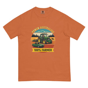 The Tractor Mugs Store Yam John Deere 6930 PROUD AUSTRALIAN 100% FARMER Outdoor | Unisex Premium T-shirt Quality Farmers Merch