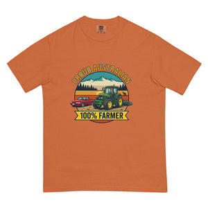 The Tractor Mugs Store Yam John Deere 7810 PROUD AUSTRALIAN 100% FARMER Outdoor | Unisex Premium T-shirt Quality Farmers Merch