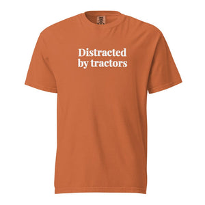 The Tractor Mugs Store Yam / S Distracted by Tractors | Unisex Premium T-shirt Quality Farmers Merch