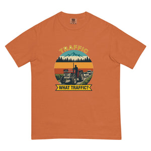 The Tractor Mugs Store Yam / S Massey Ferguson 135 TRAFFIC WHAT TRAFFIC? Outdoor | Unisex Premium T-shirt Quality Farmers Merch