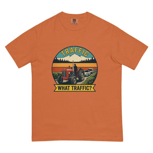 The Tractor Mugs Store Yam / S Massey Ferguson 35X TRAFFIC WHAT TRAFFIC? Outdoor | Unisex Premium T-shirt Quality Farmers Merch