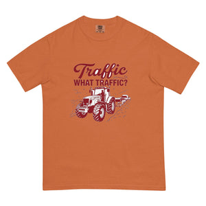 The Tractor Mugs Store Yam / S Massey Ferguson 6480 TRAFFIC WHAT TRAFFIC? Two Tone | Unisex Premium T-shirt Quality Farmers Merch