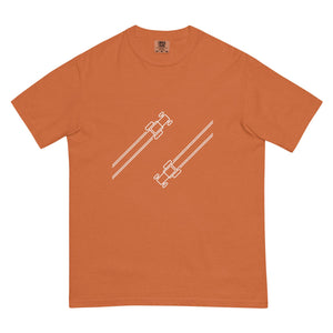 The Tractor Mugs Store Yam / S Two Tractors + Tram Lines | Unisex Premium T-shirt Quality Farmers Merch