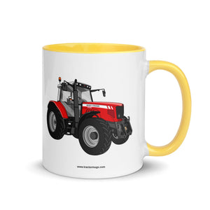 The Tractor Mugs Store Yellow / 11 oz Massey Ferguson 6480 | Mug with Color Inside Quality Farmers Merch