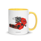 The Tractor Mugs Store Yellow 1994 Massey Ferguson 32 Combine Harvester | Mug with Color Inside Quality Farmers Merch