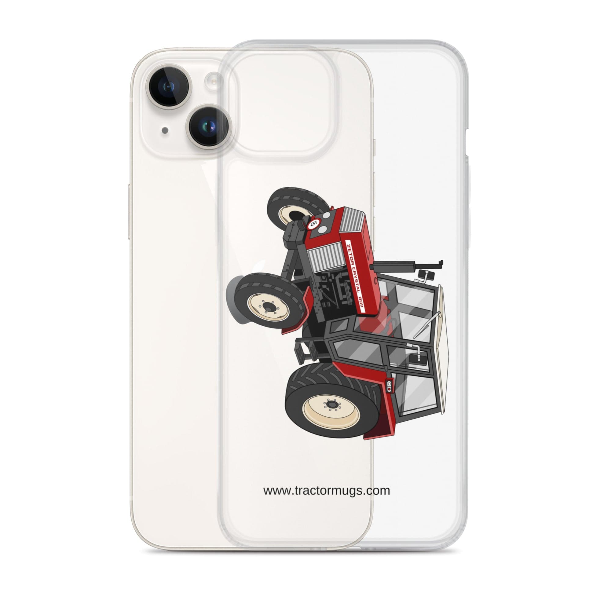 The Tractor Mugs Store Zetor Crystal 8011 | Clear Case for iPhone® Quality Farmers Merch