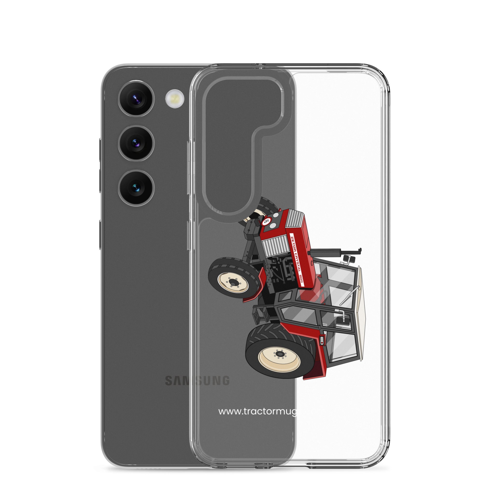 The Tractor Mugs Store Zetor Crystal 8011 | Clear Case for Samsung® Quality Farmers Merch