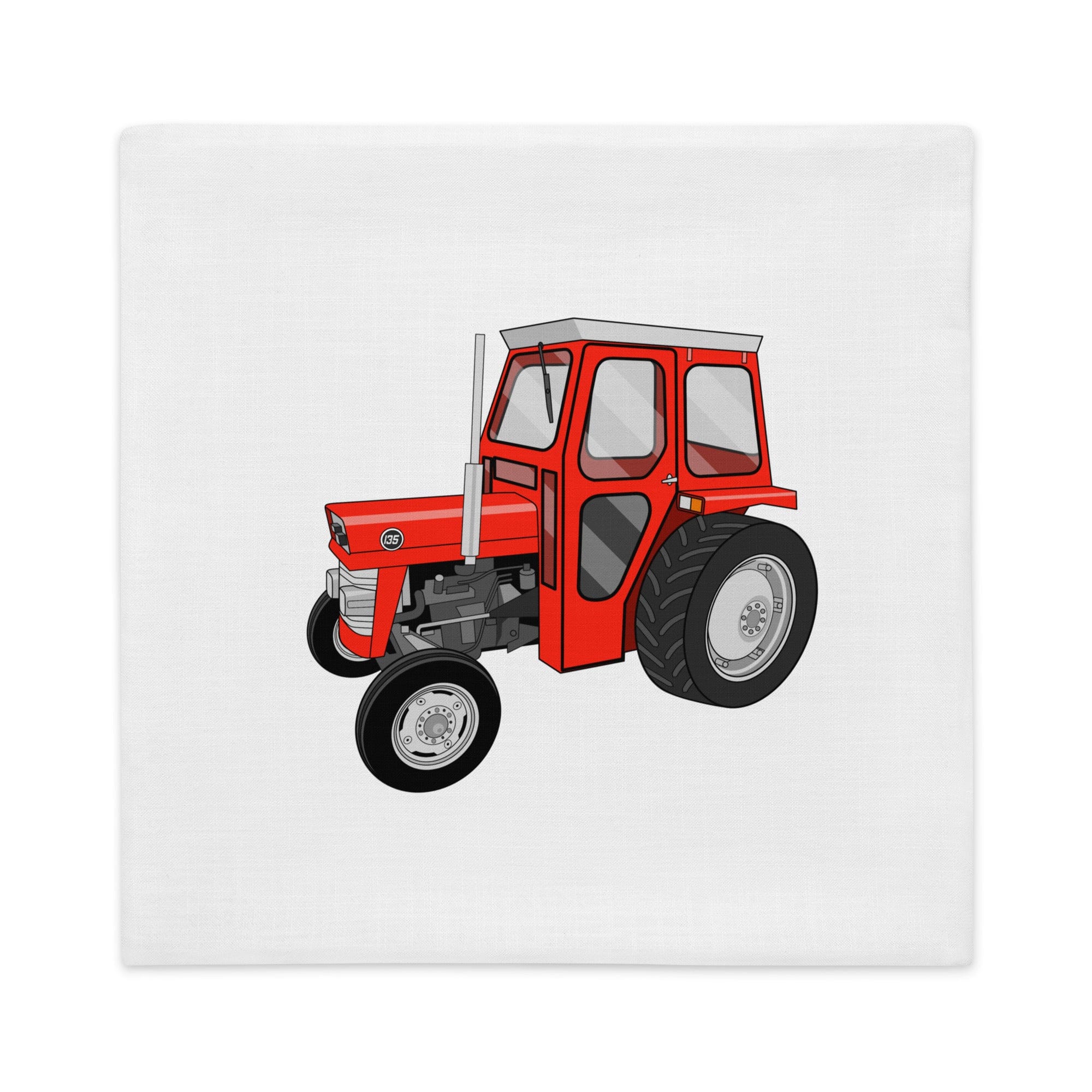 The Tractors Mugs Store 22″×22″ Massey Ferguson 135 with cab  |  Premium Pillow Case Quality Farmers Merch