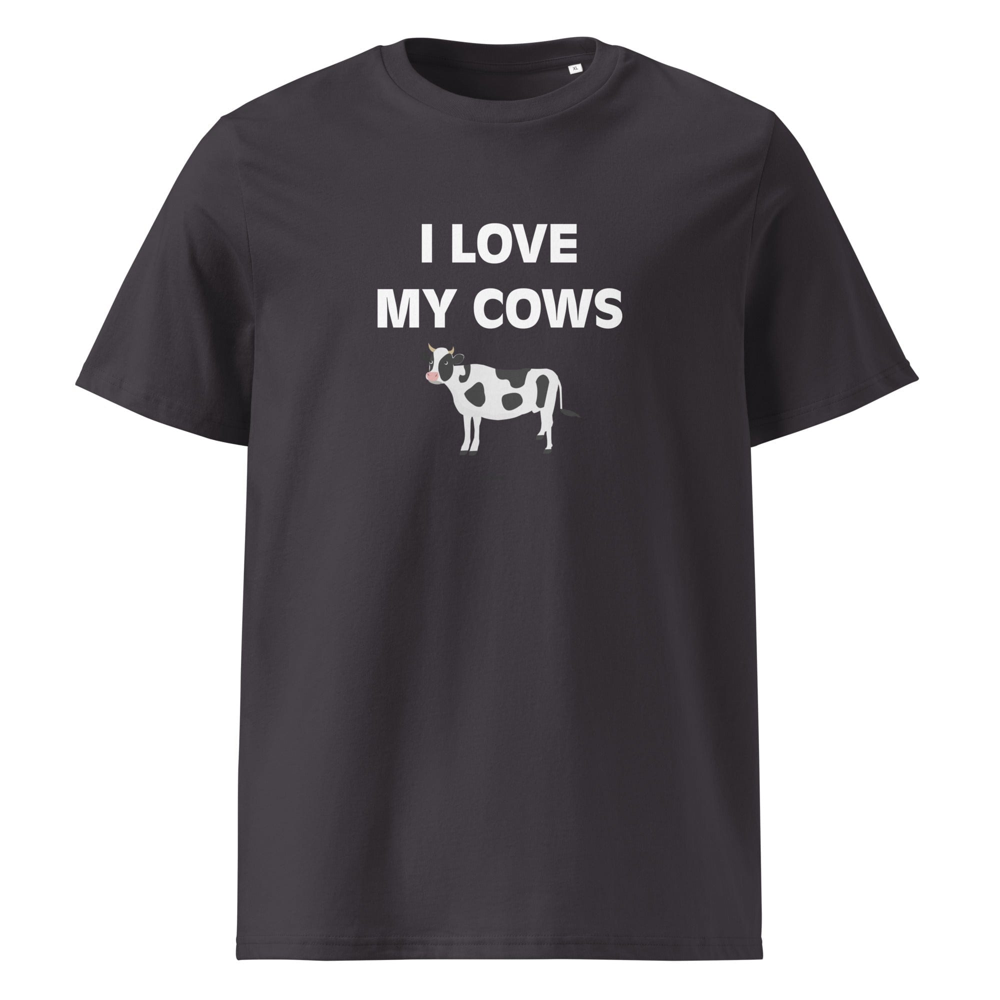 The Tractors Mugs Store Anthracite / S I LOVE MY COWS Unisex organic cotton t-shirt Quality Farmers Merch