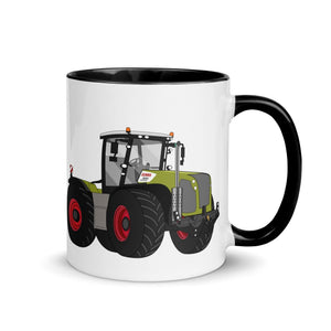 The Tractors Mugs Store Black Class Xerion 5000 Tractor VC Mug with Color Inside Quality Farmers Merch