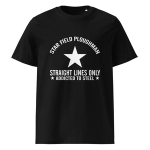 The Tractors Mugs Store Black / S Star Field Ploughman Unisex organic cotton t-shirt Quality Farmers Merch