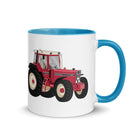 The Tractors Mugs Store Blue Case IHC 1445 XL Mug with Color Inside Quality Farmers Merch